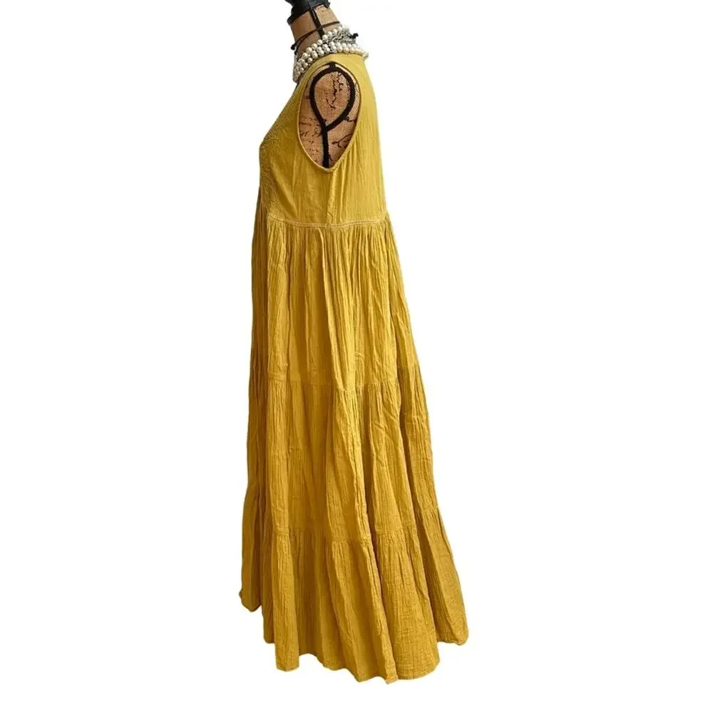 TALISMAN women's 100% cotton maxi sleeveless dress - Australia - SIZE M - MEDIUM - Picture 4 of 14
